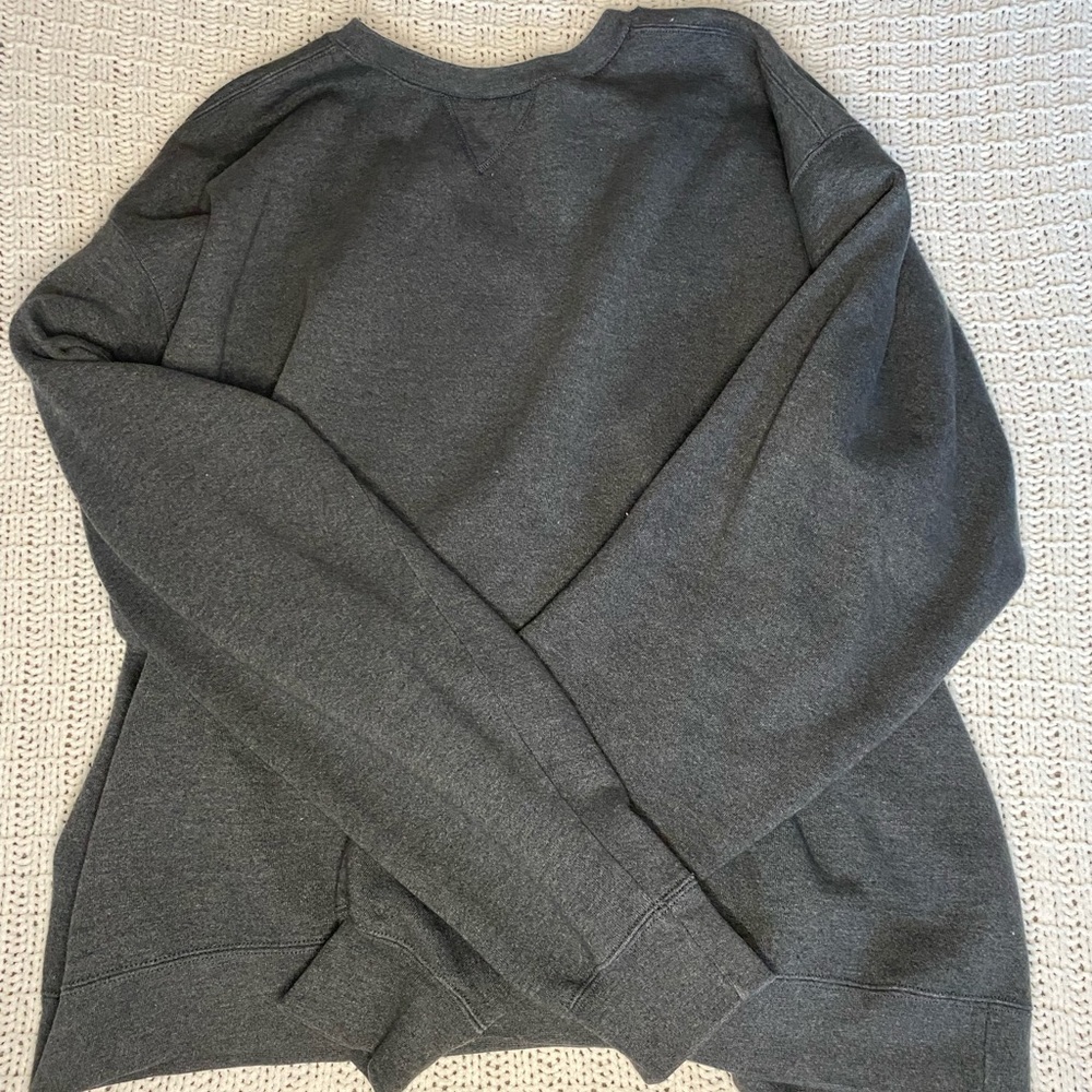 oversized grey crew